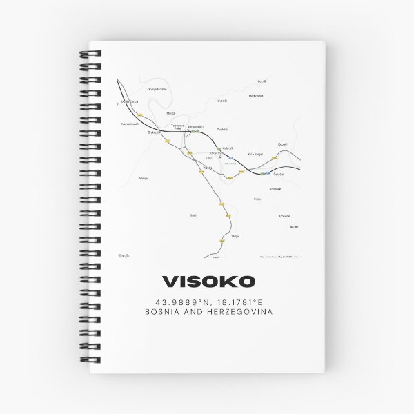 Item preview, Visoko Bosnia Minimalist Map Poster | Historic City Map Wall Art designed and sold by RM-Journey.