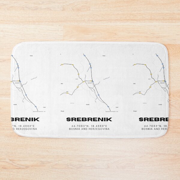 Item preview, Srebrenik Bosnia Minimalist Map Print | Contemporary City Art designed and sold by RM-Journey.