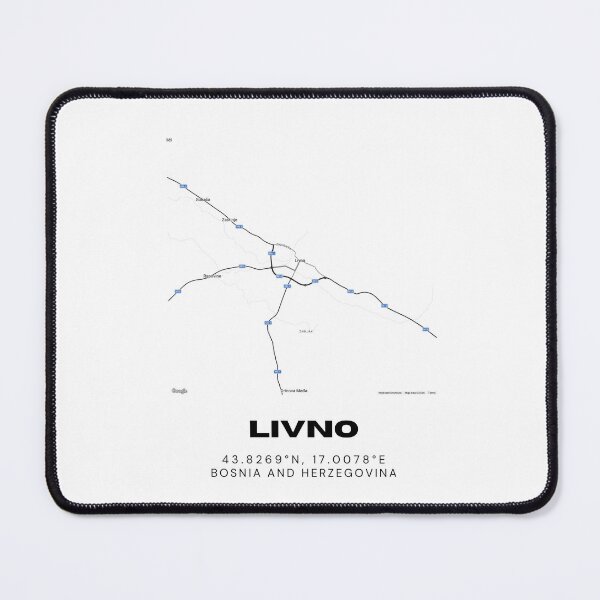 Item preview, Livno Bosnia Minimalist Map Art | Nature-Inspired City Map Poster designed and sold by RM-Journey.
