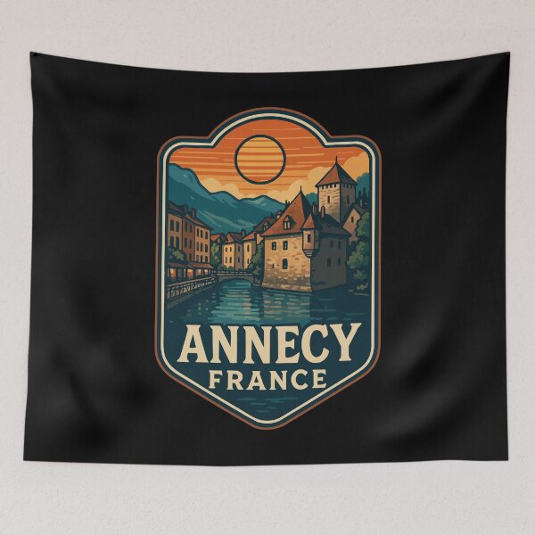 Item preview, Annecy France Retro designed and sold by TomFrontierArt.