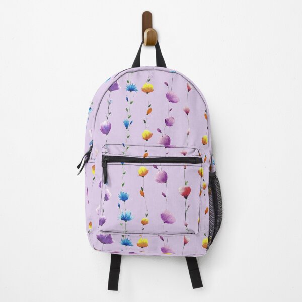 Item preview, Floral LINE Patten Light Violet background designed and sold by VitSArt.