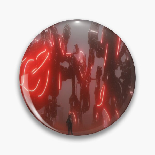 Item preview, Futuristic Neon Robots in Epic Sci‑Fi Landscape – Digital Art by FotoworldEdel designed and sold by FotoworldEdel.