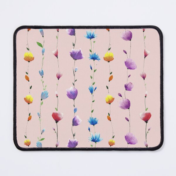 Item preview, Floral LINE Patten Pink background designed and sold by VitSArt.