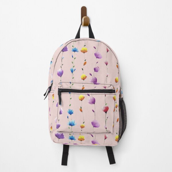 Item preview, Floral LINE Patten Pink background designed and sold by VitSArt.