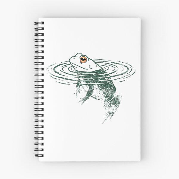Item preview, Textured Impressionist Frog Art - Unique Stippled Pond Life Design designed and sold by ArthousePromos.
