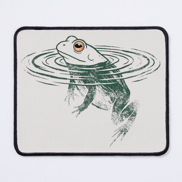 Item preview, Textured Impressionist Frog Art - Unique Stippled Pond Life Design designed and sold by ArthousePromos.