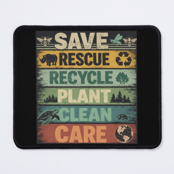 Item preview, Earth Day Save The Planet Save Rescue Recycle... designed and sold by Thread&Fable.