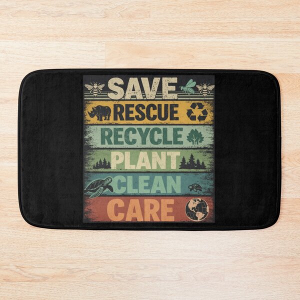 Item preview, Earth Day Save The Planet Save Rescue Recycle... designed and sold by Thread&Fable.