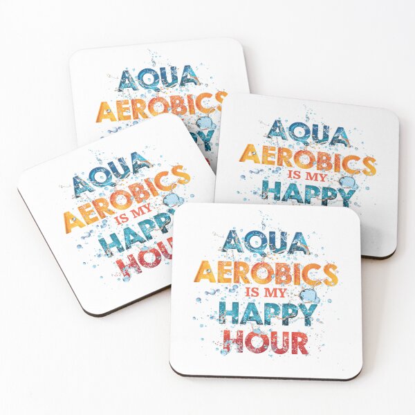 Item preview, Water Aqua Aerobics Is My Happy Hour Joy Quote designed and sold by SkeletonsDanger.