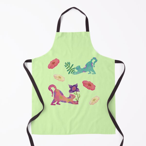 Item preview, Magic Garden Playful Cats and Flowers Illustration designed and sold by FaliushART.