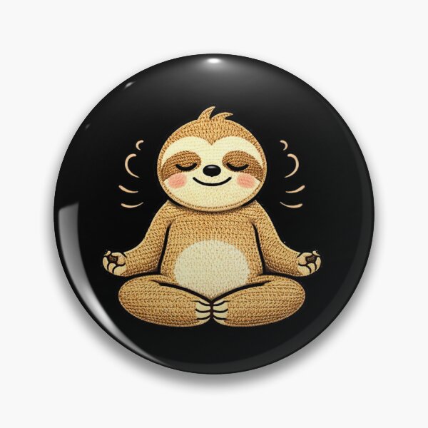 Item preview, Cute Meditating Sloth – Kawaii Yoga Sloth Aesthetic designed and sold by ColorSplash123.