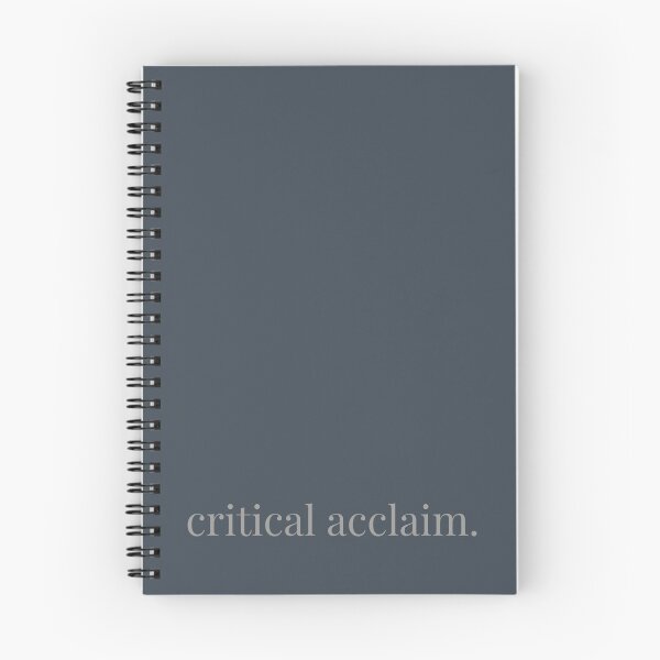 Item preview, critical acclaim - minimal text, sarcastic humour t-shirt designed and sold by the-small-print.