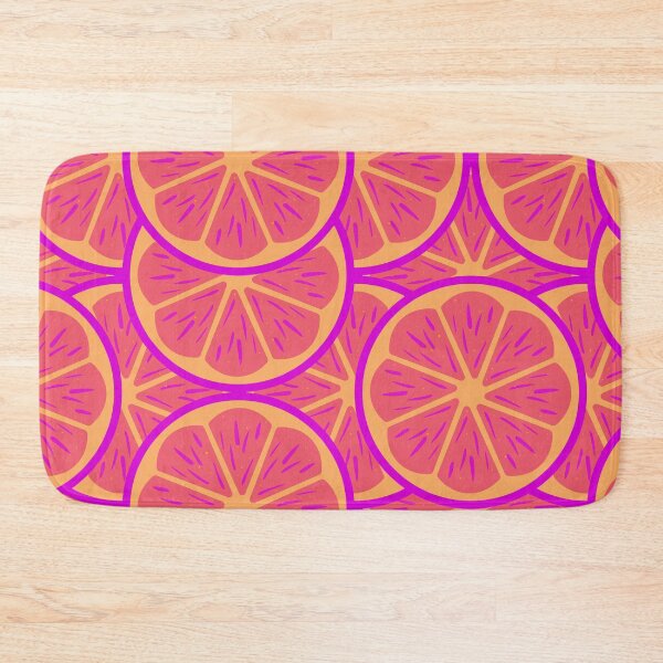 Item preview, Bright Pink Orange Citrus Seamless Pattern Design designed and sold by NadDot.