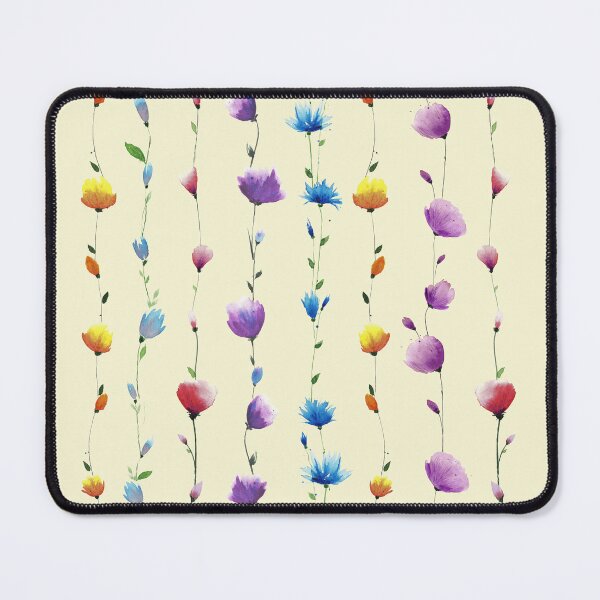 Item preview, Floral LINE Patten Yellow background designed and sold by VitSArt.