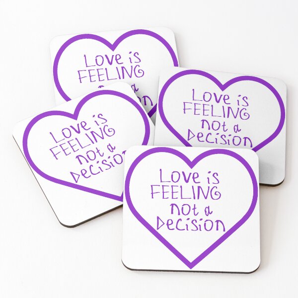 Item preview, Love Is Feeling Not a Decision designed and sold by kinpirks.