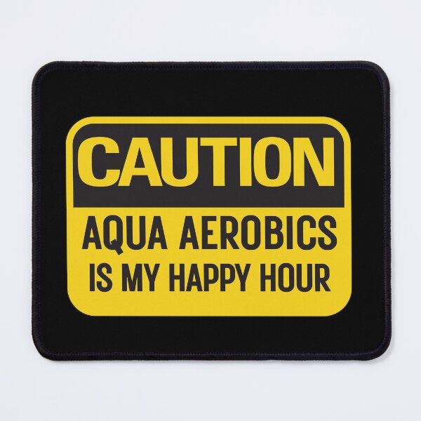 Item preview, Water Aqua Aerobics Is My Happy Hour Funny Quote designed and sold by SkeletonsDanger.