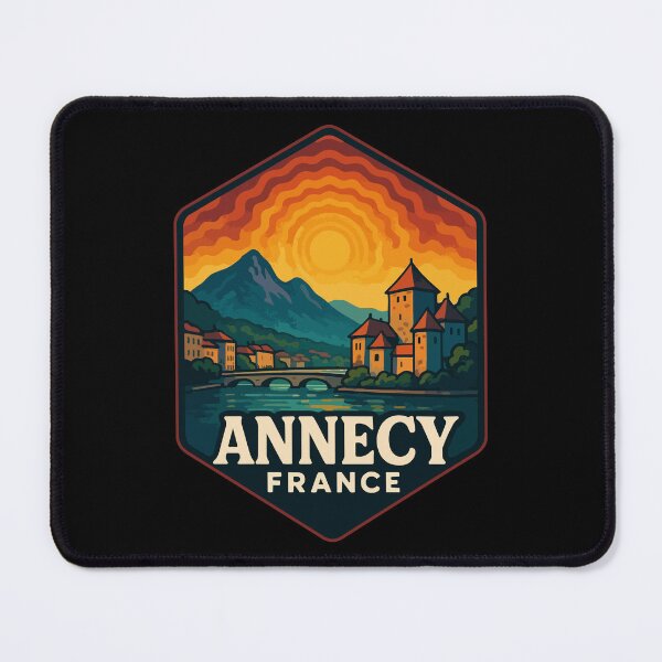 Item preview, Annecy France Retro Trippy Travel designed and sold by TomFrontierArt.