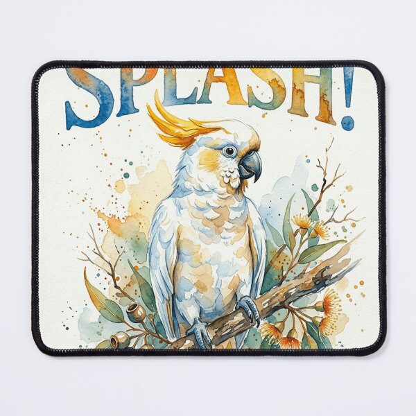 Item preview, HQ Wild Kimberley Cockatoo Watercolor Art designed and sold by ABArtByAlexST.