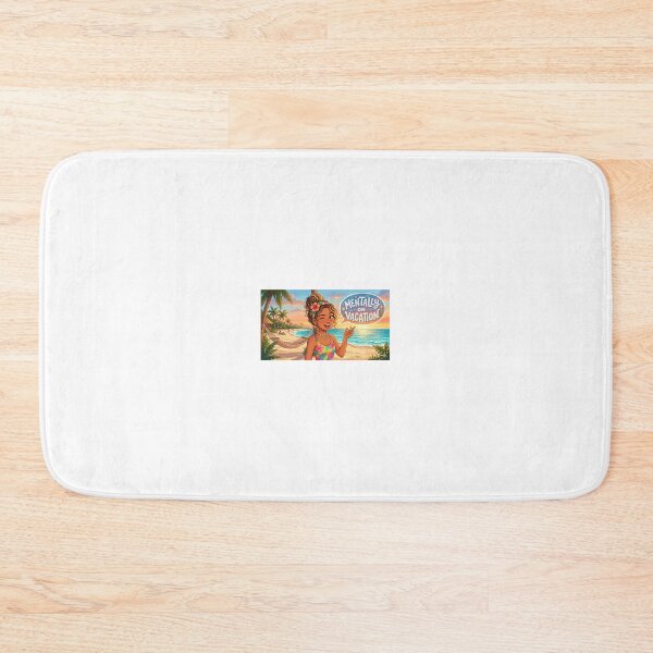 Item preview, Mentally on Vacation – Cute Winking Girl Aesthetic Meme designed and sold by Sticker shop 007.