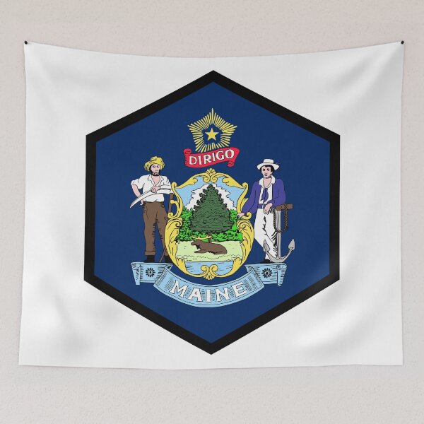 Item preview, MAINE HEXAGONAL SEAL designed and sold by dreamyguy.