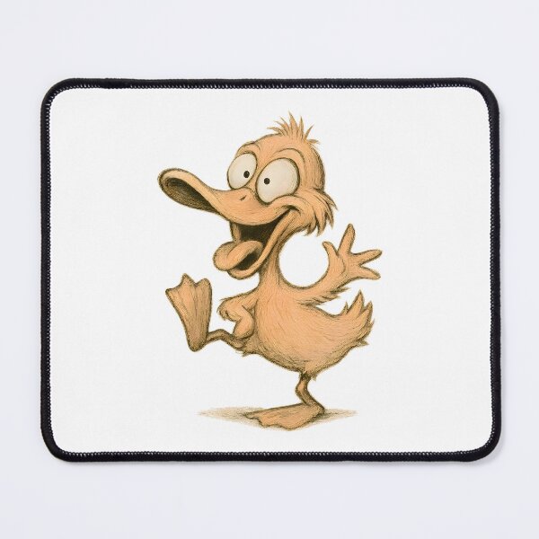 Item preview, Goofy Dancing Duck Cartoon Illustration designed and sold by Yomere.