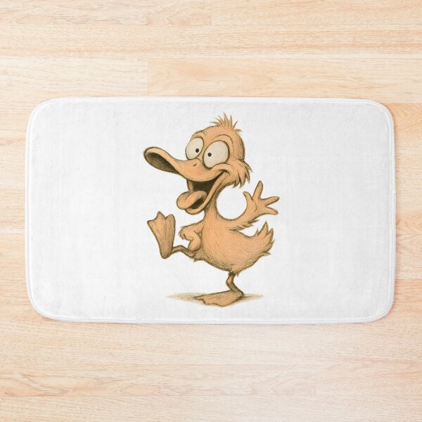 Item preview, Goofy Dancing Duck Cartoon Illustration designed and sold by Yomere.