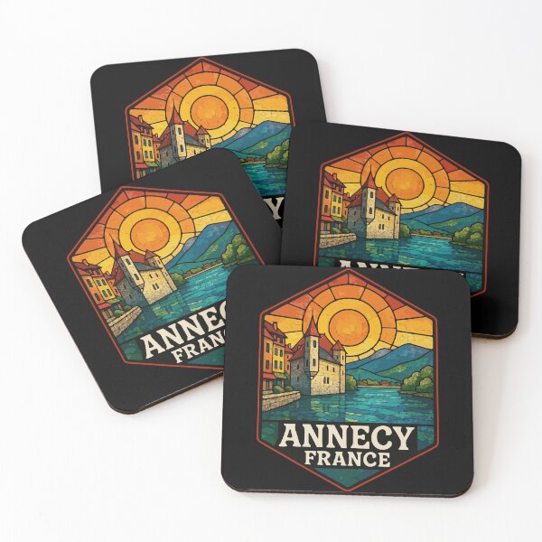 Item preview, Annecy France Europe Stained Glass Travel designed and sold by TomFrontierArt.