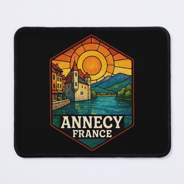 Item preview, Annecy France Europe Stained Glass Travel designed and sold by TomFrontierArt.