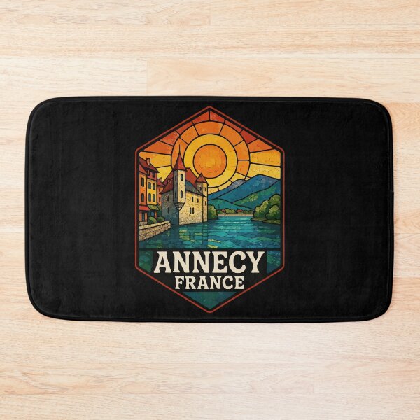 Item preview, Annecy France Europe Stained Glass Travel designed and sold by TomFrontierArt.