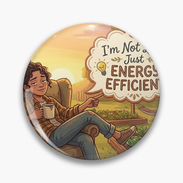 Item preview, I’m Not Lazy, Just Energy Efficient – Funny Lazy Meme Aesthetic designed and sold by Sticker shop 007.