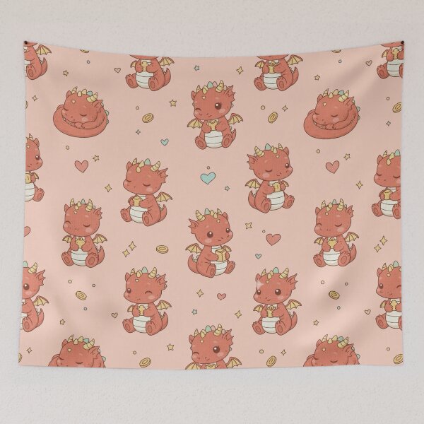 Item preview, red dragon gift idea designed and sold by Tidarat-27.