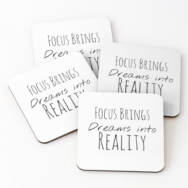 Item preview, Focus Brings Dreams into Reality – Focus and Manifest Affirmation designed and sold by Camila  Ardila.