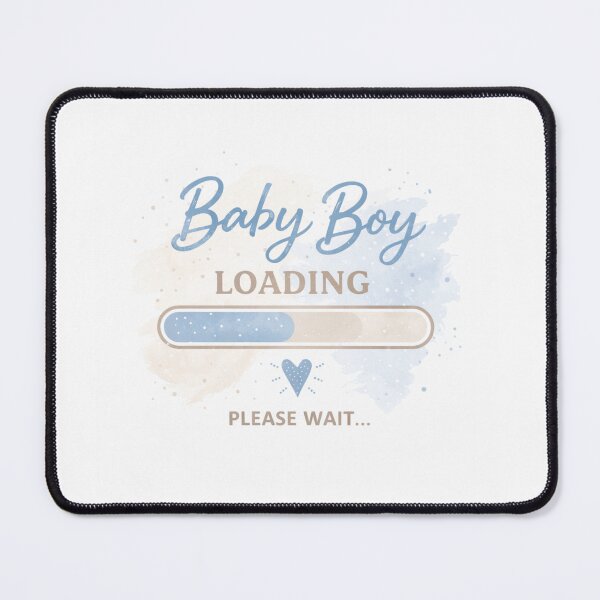 Item preview, Baby Boy Loading Cute Baby Shower Design – Blue Watercolor Pregnancy Gift designed and sold by SaraMagicStudio.