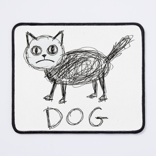 Item preview, Funny Cat Drawing That Says DOG designed and sold by Maangata Art.