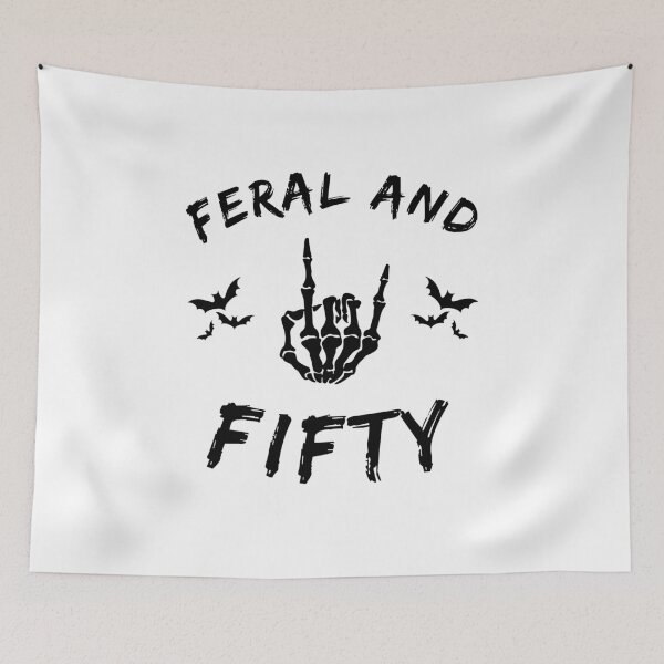 Item preview, Feral And Fifty Skeleton Hand 50th Milestone designed and sold by snowry.