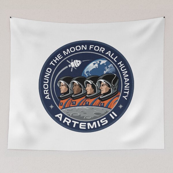 Item preview, Around The Moon For All Humanity - Artemis II designed and sold by ajengsusan.