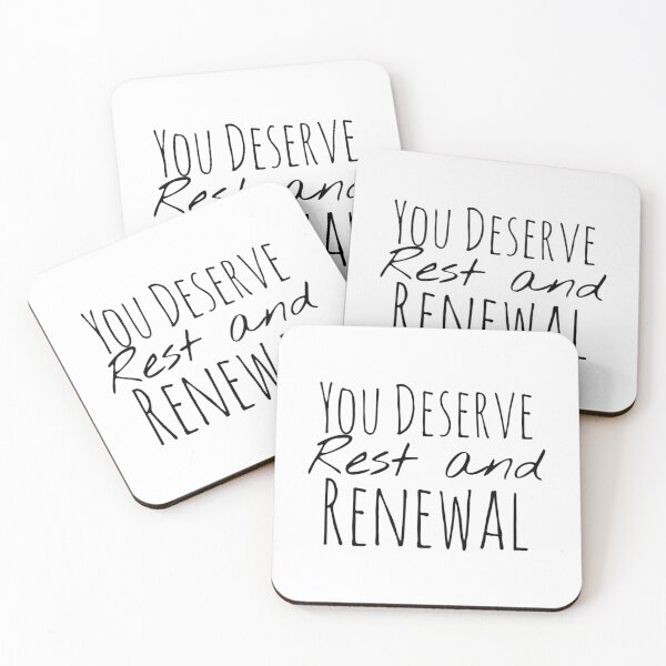 Item preview, You Deserve Rest and Renewal – Self-Care Affirmation designed and sold by Camila  Ardila.