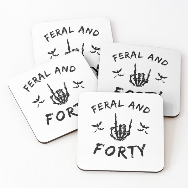 Item preview, Feral and Forty Skeleton Hand Rock Roll 40th designed and sold by snowry.