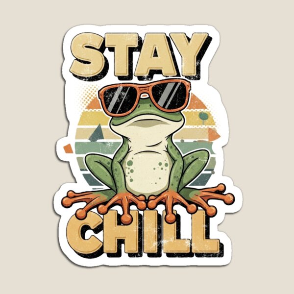 Item preview, Vintage Bootleg Frog Stay Chill Retro Aesthetic Funny Frog Design designed and sold by EventDrop.