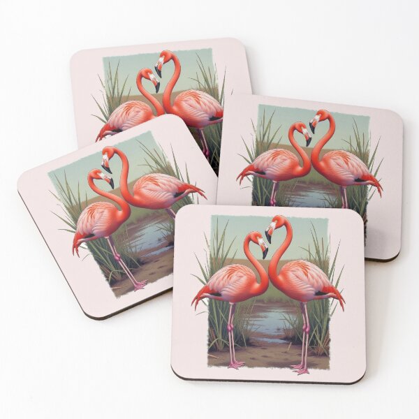 Aperçu de l'œuvre Flamants roses élégants dans les zones humides de Floride créée et vendue par lbgearhart.