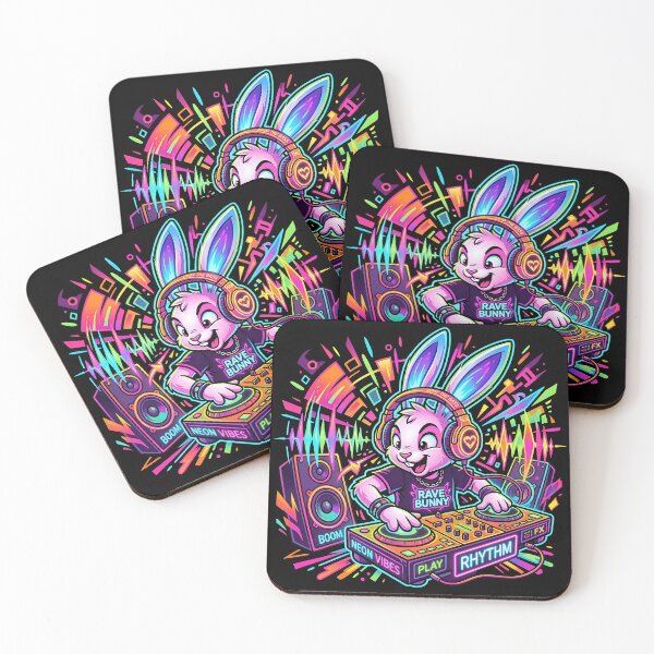 Item preview, Neon Bunny DJ – Festival Beat Machine 2 designed and sold by RH Design Lab.