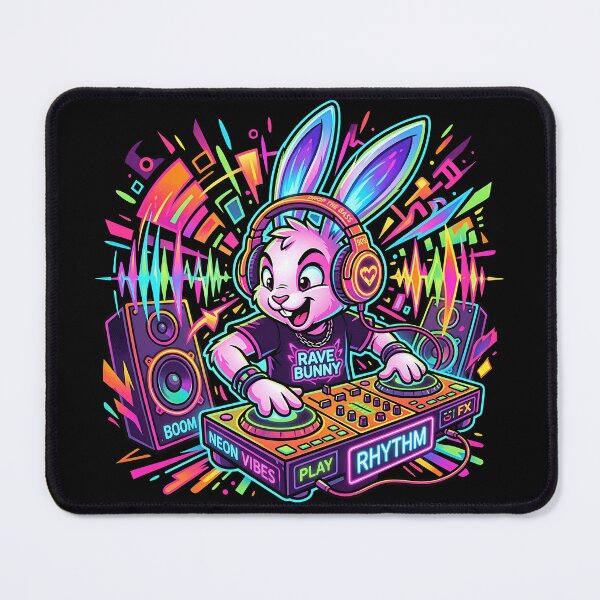 Item preview, Neon Bunny DJ – Festival Beat Machine 2 designed and sold by RH Design Lab.
