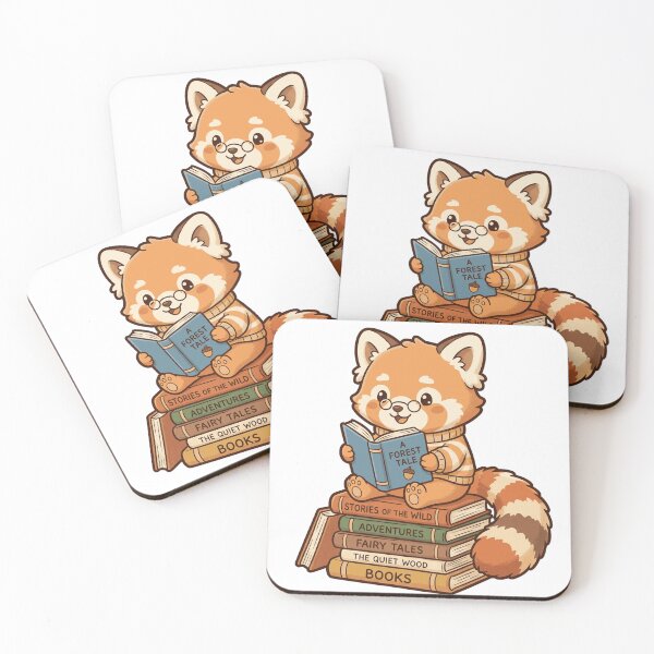 Item preview, Cute Red Panda Reading Books Kawaii Bookworm Graphic designed and sold by Furry_Birthday.