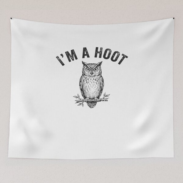 Item preview, I'm A Hoot Funny Owl Pun Witty Bird Saying designed and sold by snowry.