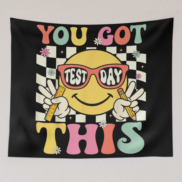 Item preview, You Got This Test Day Funny Smiley Face Teacher Student Motivation designed and sold by PhocoNibict.