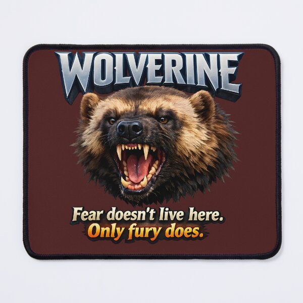 Item preview, Wolverine Fury ? Fear Doesn’t Live Here – Only Fury Does – Aggressive 3D Animal Art designed and sold by Imagetore.