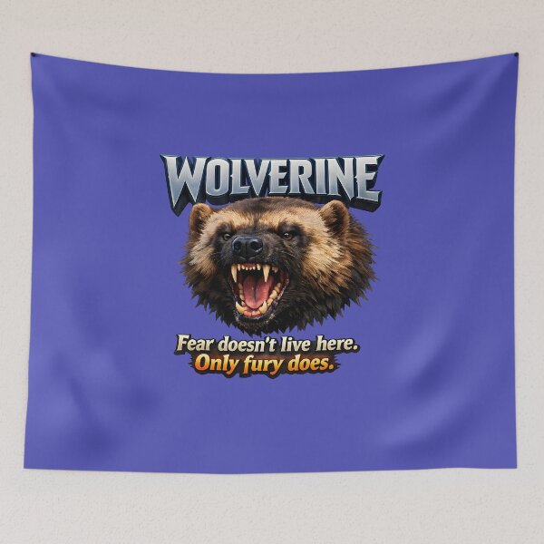 Item preview, Wolverine Fury ? Fear Doesn’t Live Here – Only Fury Does – Aggressive 3D Animal Art designed and sold by Imagetore.