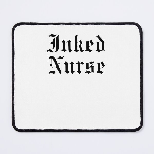 Item preview, Inked Nurse Tattooed RN Blackletter Font Design designed and sold by snowry.