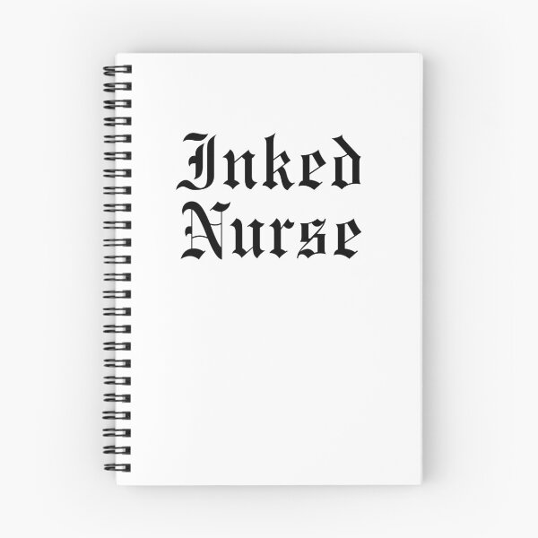 Item preview, Inked Nurse Tattooed RN Blackletter Font Design designed and sold by snowry.