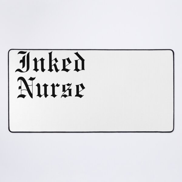 Item preview, Inked Nurse Tattooed RN Blackletter Font Design designed and sold by snowry.
